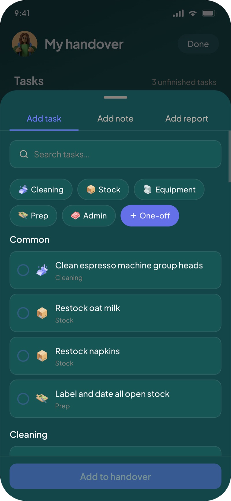 Modal, dark mode