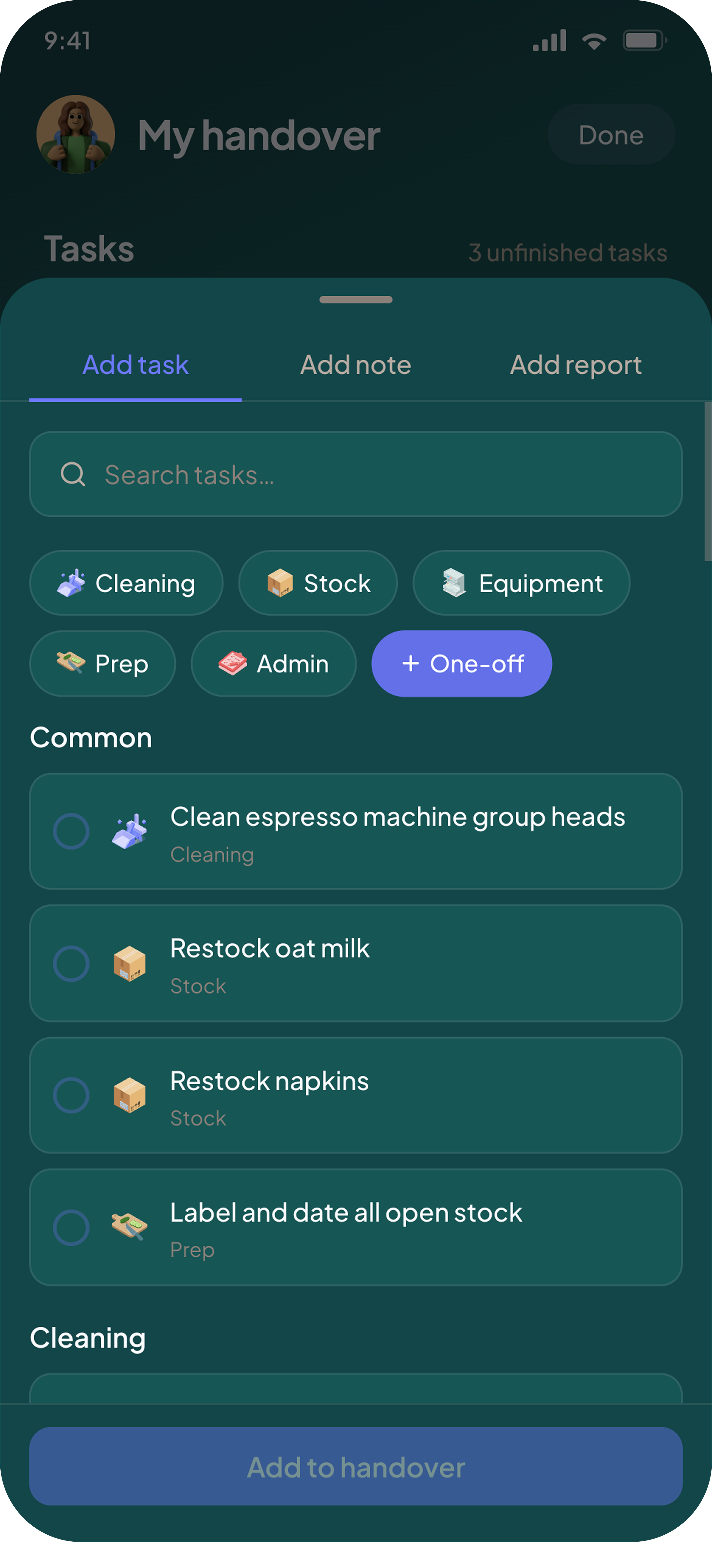 Modal, dark mode