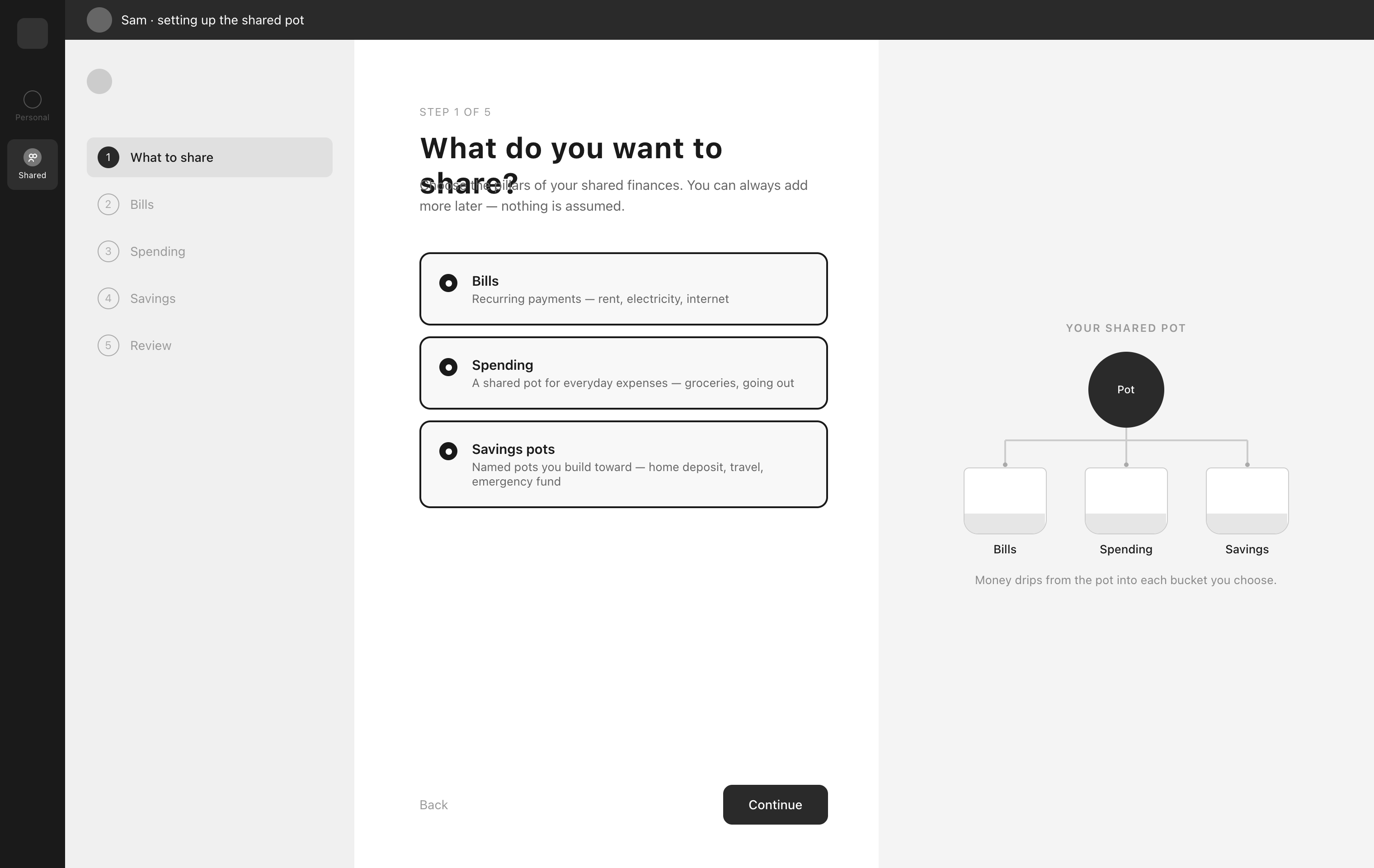 What to share screen